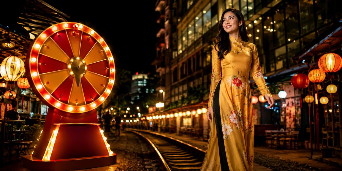 Không khí chợ đêm Hà Nội lung linh ánh đèn, nơi người dùng trải nghiệm giao dịch trực tuyến tiện lợi qua điện thoại