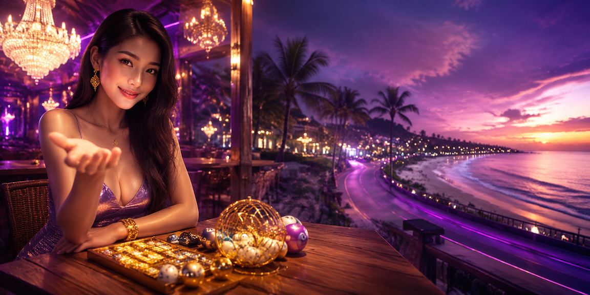 Người dân Mũi Né cầm vé số bên bờ biển trong buổi chiều nắng vàng